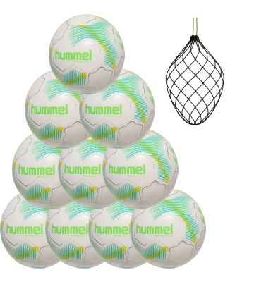 Hummel hmlPRECISION LIGHT 290g 10er Ballset WHITE/GREEN/YELLOW inkl. 10er Ballnetz