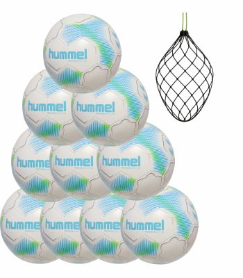 Hummel hmlPRECISION LIGHT 290g 10er Ballset WHITE/BLUE/GREEN inkl. 10er Ballnetz 
