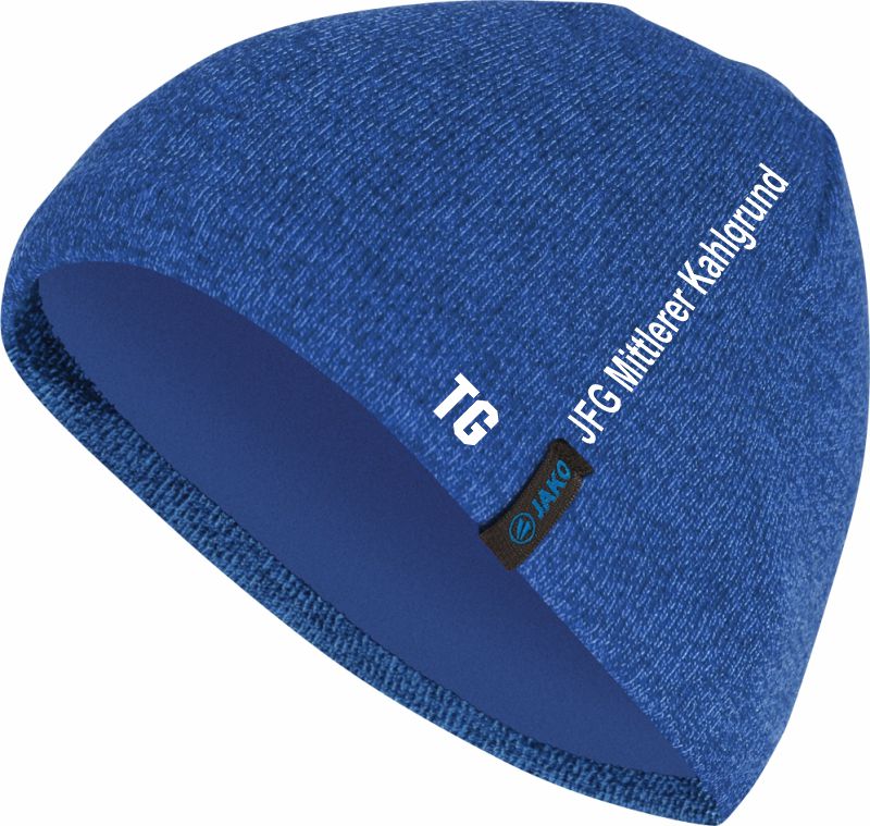 JAKO Strickmütze JFG FG MITTLERER KAHLGRUND royal meliert