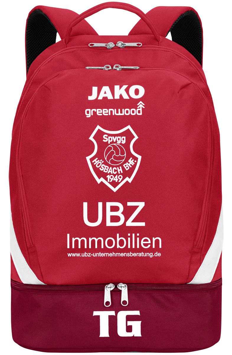 Bahnhöfer Rucksack ICONIC rot/weinrot