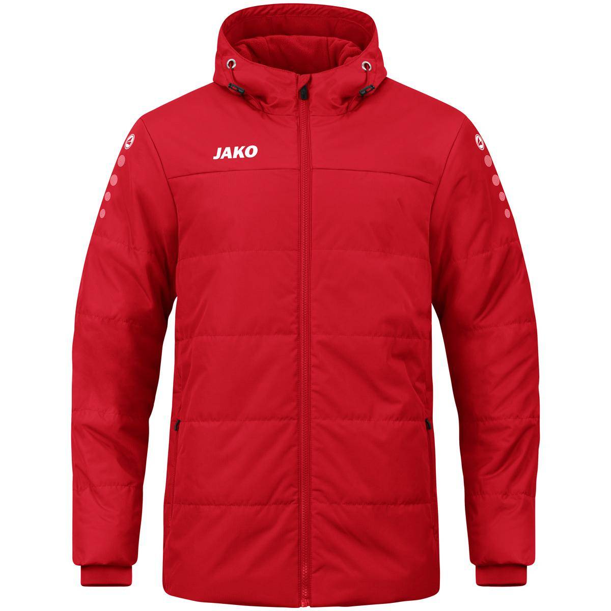Jako Coachjacke Team mit Kapuze Herren rot