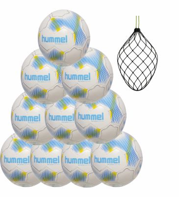 Hummel hmlPRECISION LIGHT 350g 10er Ballset WHITE/BLUE/YELLOW inkl. 10er Ballnetz