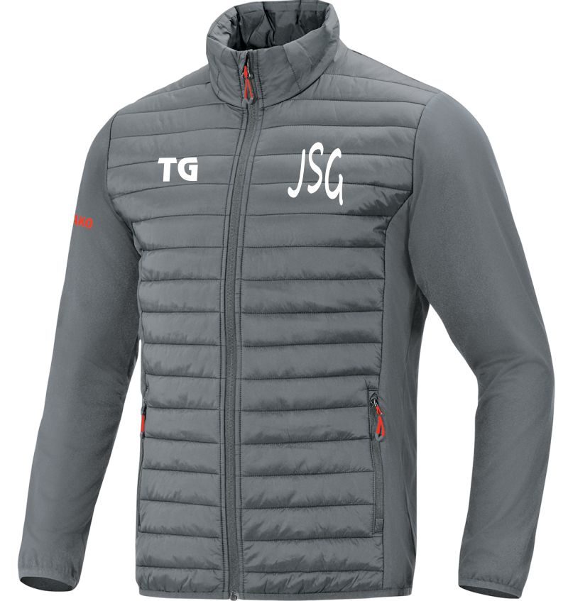 Hybridjacke Premium "JSG" Hain/Hett/Wall steingrau
