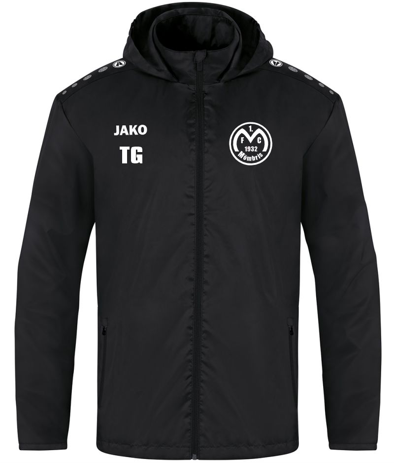 Allwetterjacke Team 1.FC Mömbris schwarz