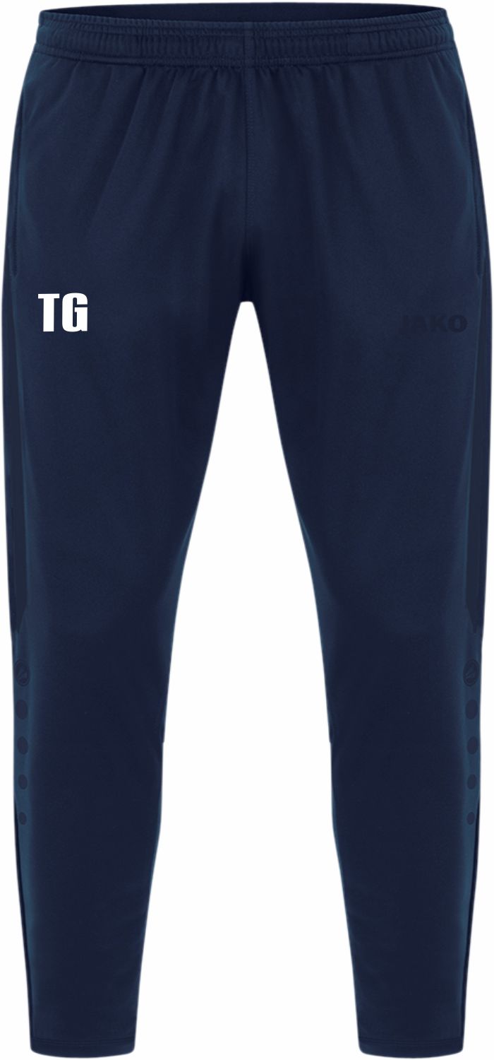Polyesterhose Power JFG MITTLERER KAHLGRUND marine