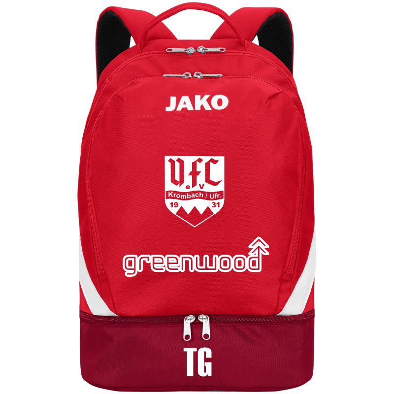 jako Rucksack Iconic VfL Krombach rot/weinrot 