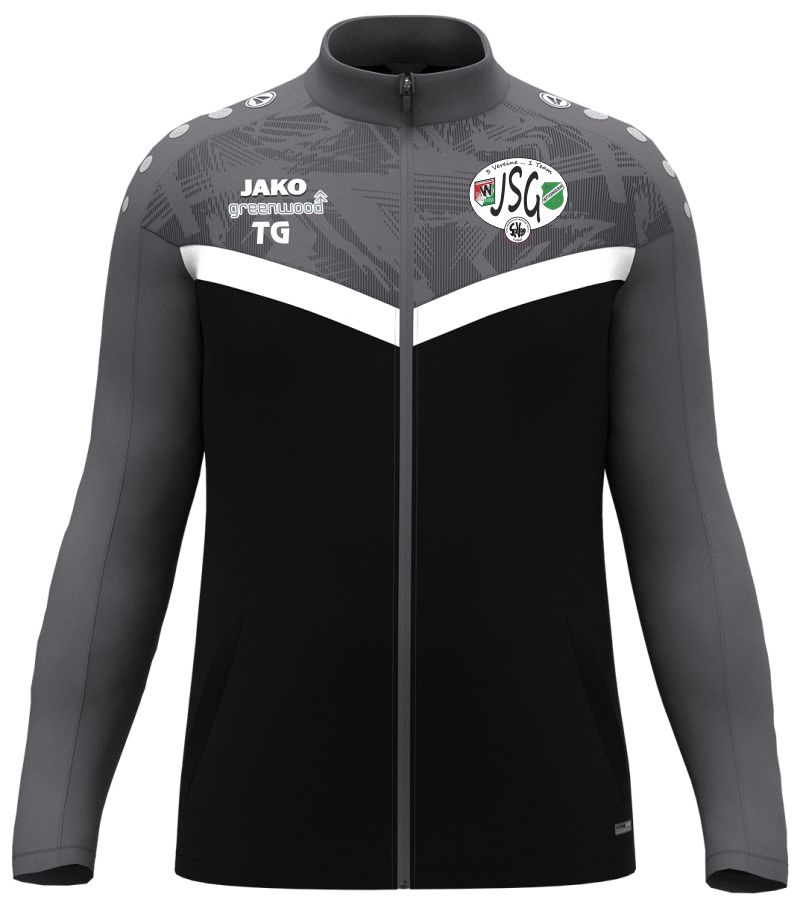 Polyesterjacke Iconic JSG Hain/Hett/Wall schwarz/anthrazit