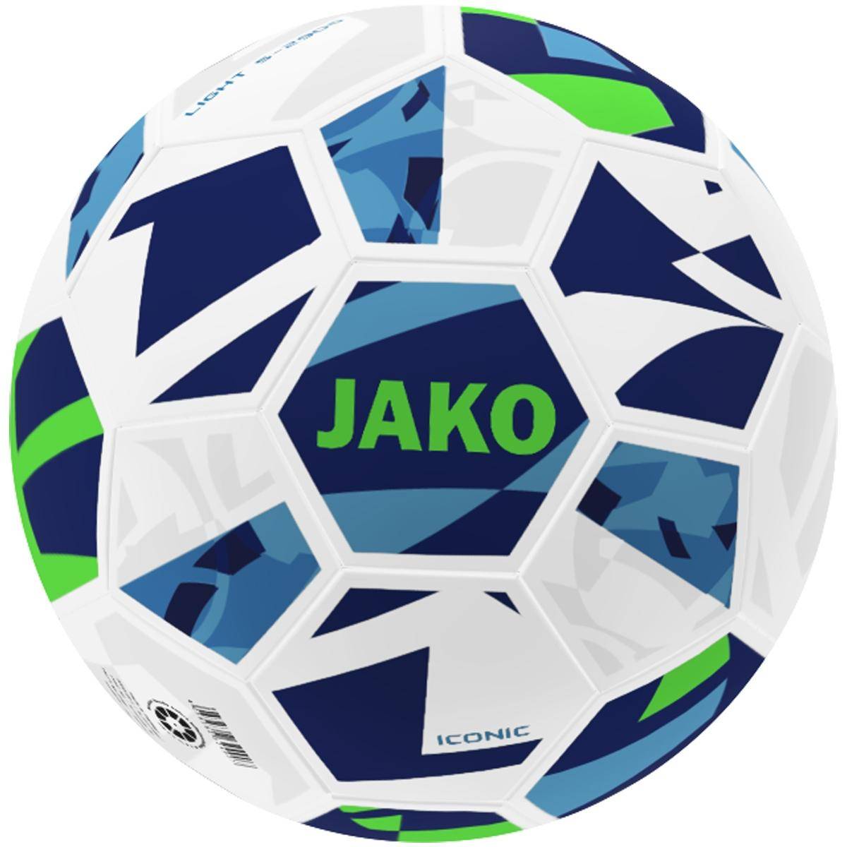 JAKO Lightball Iconic weiß/navy/neongrün, 350g