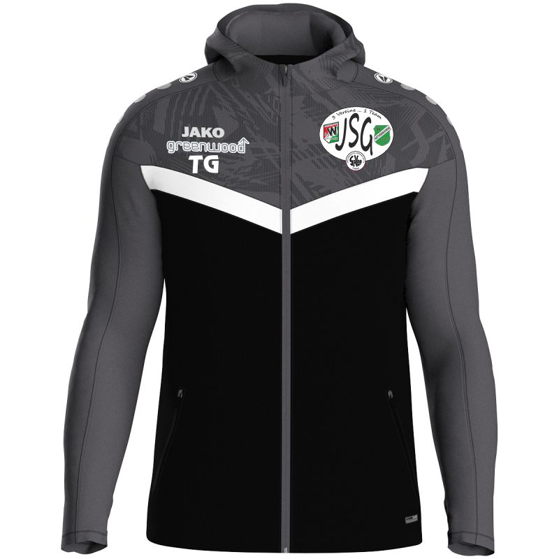 Kapuzenjacke Iconic JSG Hain/Hett/Wall schwarz/anthrazit