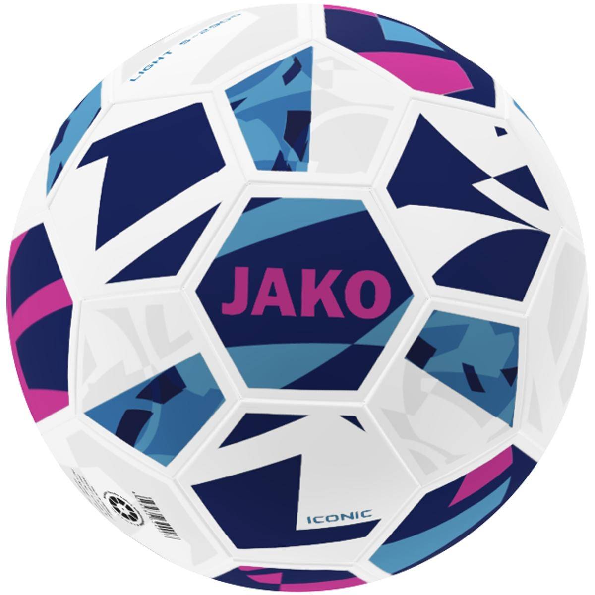 JAKO Lightball Iconic weiß/navy/pink, 350g