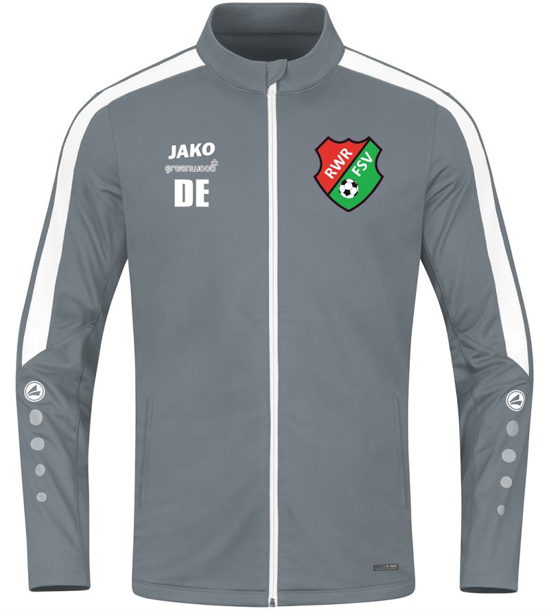 Polyesterjacke Kinder SG Mosbach-Radheim steingrau