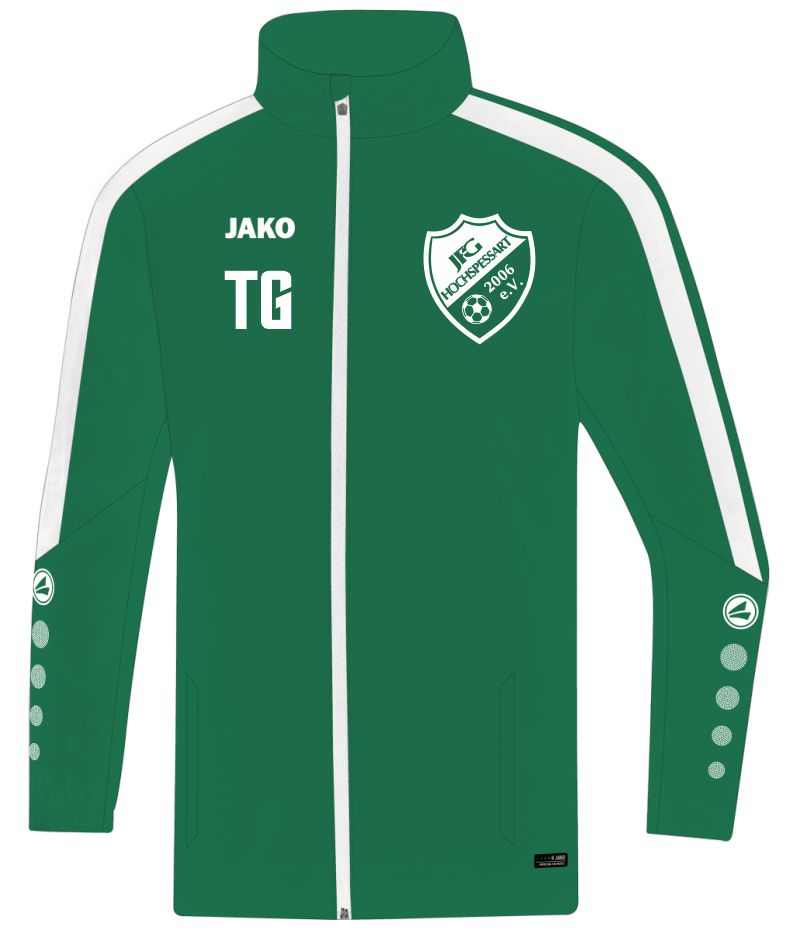 jako Regenjacke Kinder Power JFG HOCHSPESSART  sportgrün